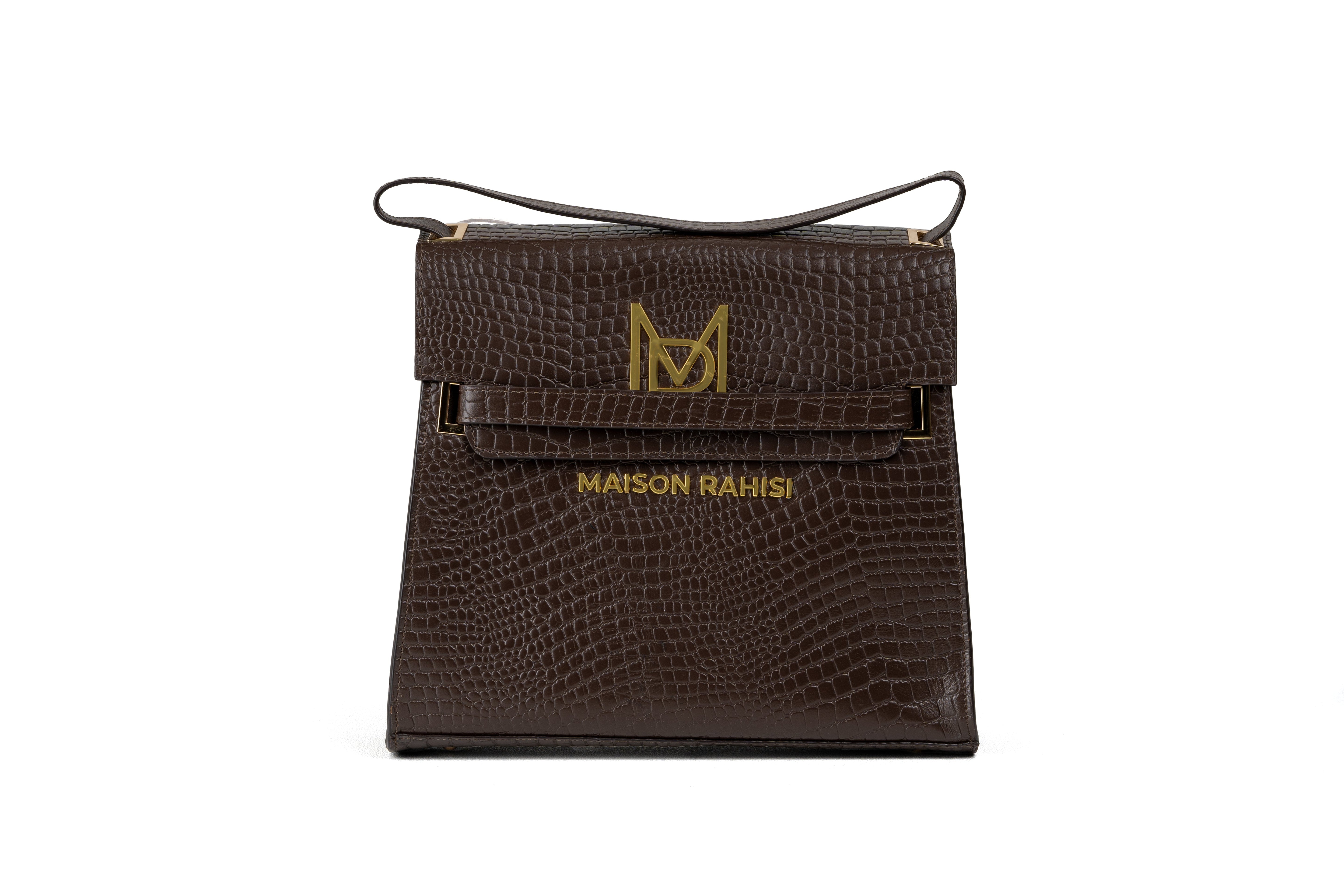 Maison Rahisi Cosmos Mocha Brown Handbag
