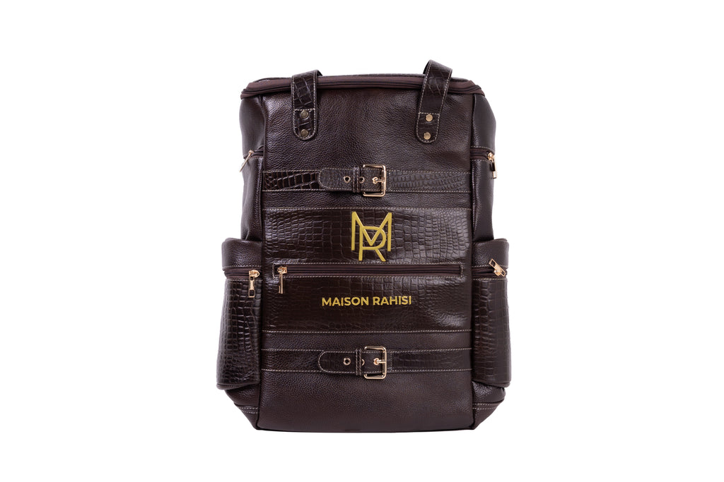 Bohemia X MR   PathFinder Dark Brown Leather Backpack