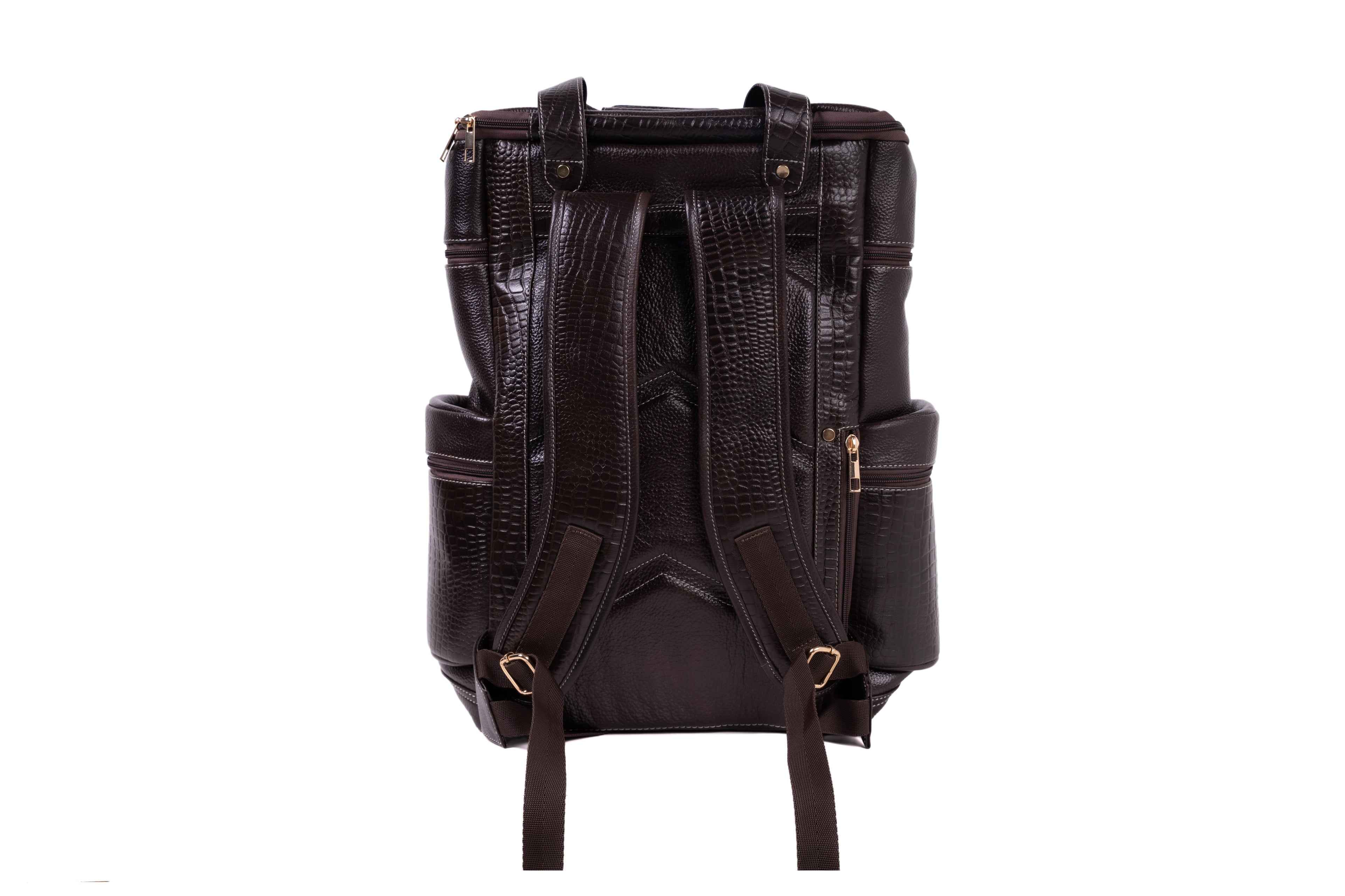 Bohemia X MR   PathFinder Dark Brown Leather Backpack